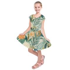 Kids  Short Sleeve Dress 