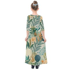 Kids  Quarter Sleeve Maxi Dress 