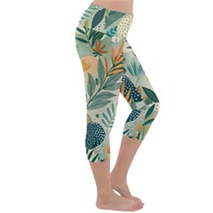 Lightweight Velour Capri Yoga Leggings 