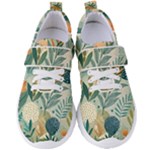 Leaves Pattern Flora Women s Velcro Strap Shoes