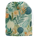 Leaves Pattern Flora Drawstring Pouch (3XL)