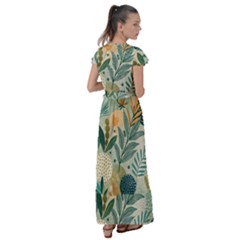 Flutter Sleeve Maxi Dress 