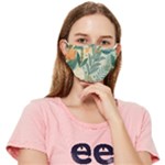 Leaves Pattern Flora Fitted Cloth Face Mask (Adult)