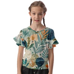 Kids  Cut Out Flutter Sleeves 