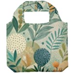 Leaves Pattern Flora Foldable Grocery Recycle Bag