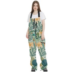 Women s Front Zip Ski And Snowboard Bib Pants 