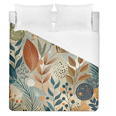 Leaves Pattern Floral Duvet Cover (Queen Size) from ArtsNow.com