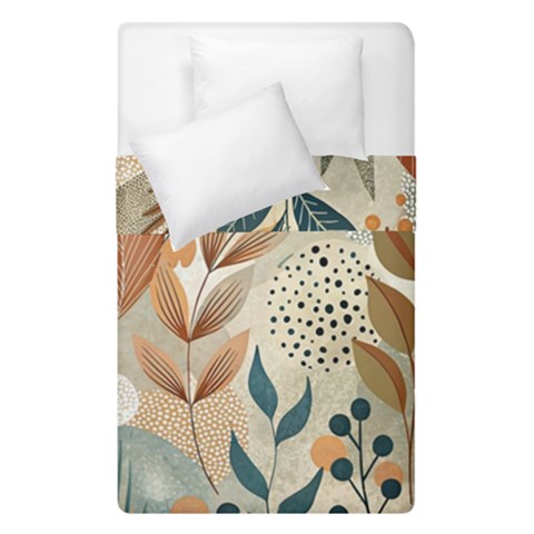 Leaves Pattern Floral Duvet Cover Double Side (Single Size) from ArtsNow.com