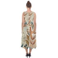 Midi Tie-Back Chiffon Dress 