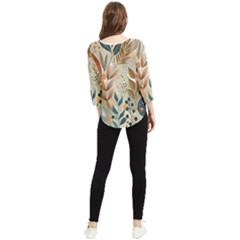 Chiffon Quarter Sleeve Blouse 