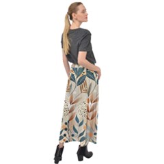 Velour Split Maxi Skirt 