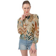 Banded Bottom Chiffon Top 