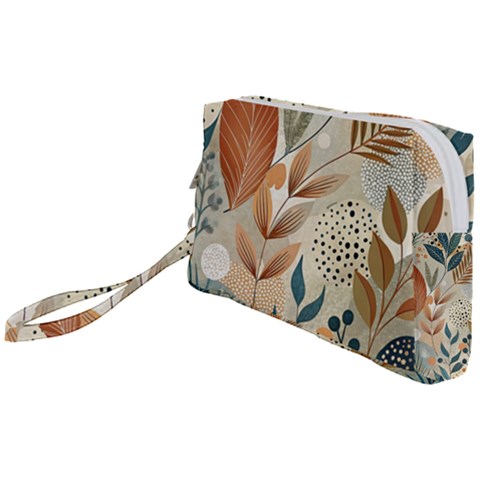 Leaves Pattern Floral Wristlet Pouch Bag (Small) from ArtsNow.com