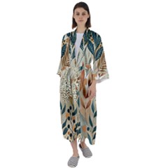 Maxi Satin Kimono 