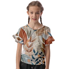 Kids  Cut Out Flutter Sleeves 