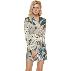 Long Sleeve Satin Robe 