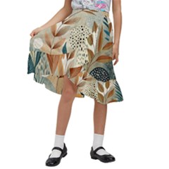 Kids  Ruffle Flared Wrap Midi Skirt 