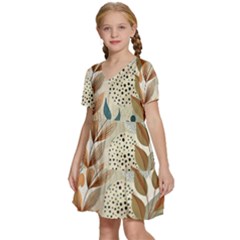 Kids  Short Sleeve Tiered Mini Dress 