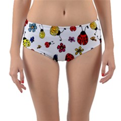 Reversible Mid-Waist Bikini Bottoms 