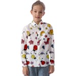 Seamless Pattern Nature Flowers Kids  Long Sleeve Shirt