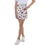 Seamless Pattern Nature Flowers Kids  Tennis Skirt