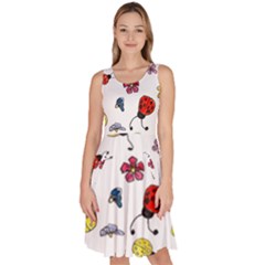 Knee Length Skater Dress With Pockets 