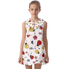 Kids  Pilgrim Collar Ruffle Hem Dress 