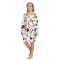 Kids  Long Sleeve Velvet Lounge Robe 