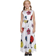 Kids  Satin Sleeveless Maxi Dress 