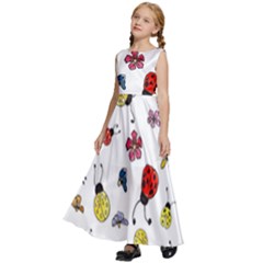 Kids  Satin Sleeveless Maxi Dress 