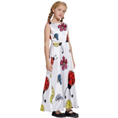 Kids  Satin Sleeveless Maxi Dress 