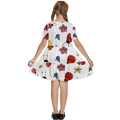 Kids  Short Sleeve Tiered Mini Dress 