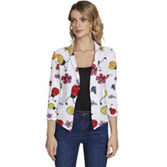 Women s Casual 3/4 Sleeve Spring Jacket 