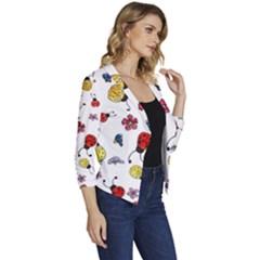 Women s Casual 3/4 Sleeve Spring Jacket 