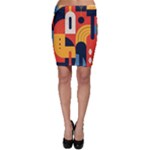 Abstract Pattern Design Bodycon Skirt