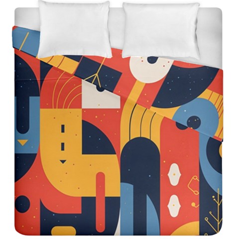 Abstract Pattern Design Duvet Cover Double Side (King Size) from ArtsNow.com