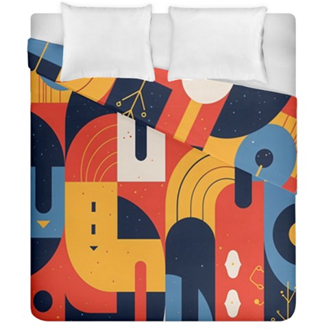 Abstract Pattern Design Duvet Cover Double Side (California King Size) from ArtsNow.com