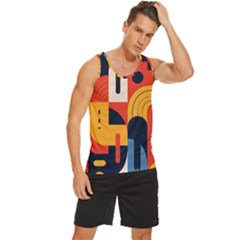 Men s Wide Collar Tank Top 