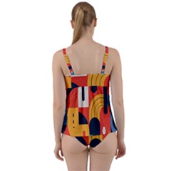 Twist Front Tankini Set 