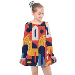 Kids  Long Sleeve Dress 