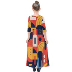 Kids  Quarter Sleeve Maxi Dress 