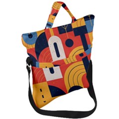 Fold Over Handle Tote Bag 