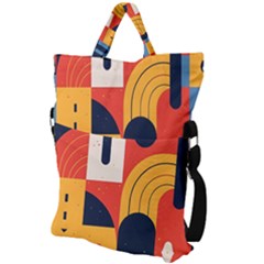 Fold Over Handle Tote Bag 