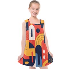 Kids  Cross Back Dress 