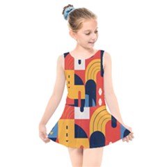 Kids  Skater Dress Swimsuit 