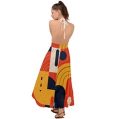 Backless Maxi Beach Dress 