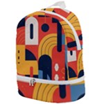 Abstract Pattern Design Zip Bottom Backpack