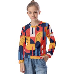 Kids  Long Sleeve T-Shirt with Frill  