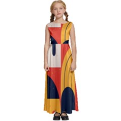 Kids  Satin Sleeveless Maxi Dress 