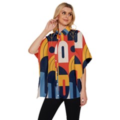 Women s Batwing Button Up Shirt 